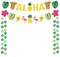 Hawaiian Aloha Party Decorations - Gold Glittery Aloha Banner for Hawaii Tropical Luau Themed Party Supplies